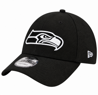 New Era 9FORTY NFL Core Team Adjustable Snapback Hat - Black/White