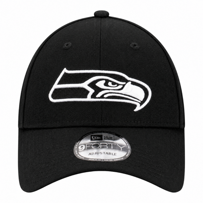 New Era 9FORTY NFL Core Team Adjustable Snapback Hat - Black/White