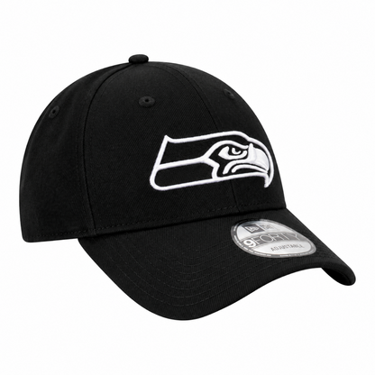 New Era 9FORTY NFL Core Team Adjustable Snapback Hat - Black/White