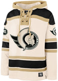 '47 NHL Ottawa Senators Tri Nilley Superior Lace Hoodie - Cream