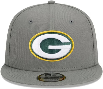 New Era NFL Green Bay Packers 9FIFTY Adjustable Snapback Hat - Grey