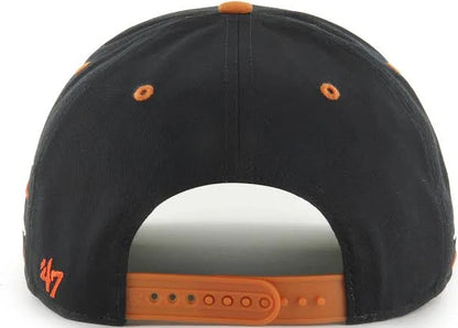 '47 Hitch NCAA Texas Longhorns Diamond Cut Snapback Hat - Black