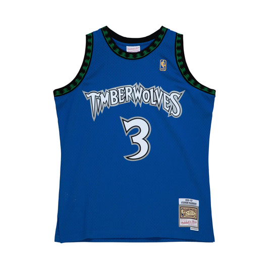 Stephon Marbury #3 Minnesota Timberwolves 1996 Mitchell & Ness Swingman Jersey