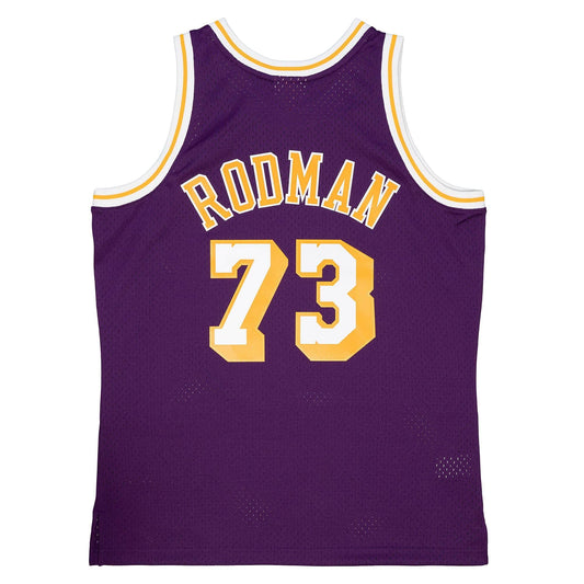 Men's Mitchell & Ness NBA Dennis Rodman Los Angeles Lakers 1998/99 Hardwood Classics Swingman Jersey - Purple