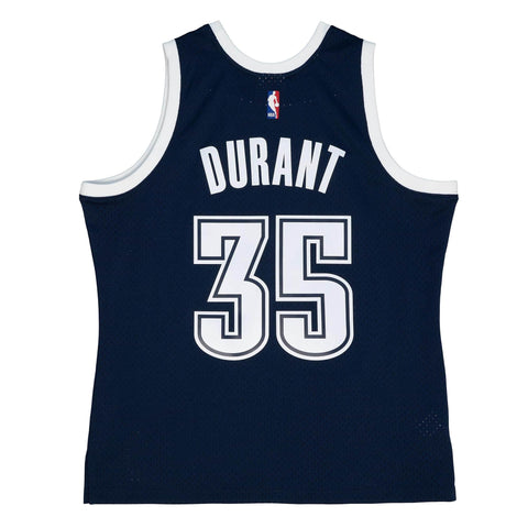 Men's Mitchell & Ness NBA Kevin Durant Oklahoma City Thunder 2015/16 Hardwood Classics Swingman Jersey - Navy
