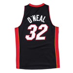 Men's Miami Heat Shaquille O'Neal Black Mitchell & Ness Hardwood Classics 2005/06 Swingman Jersey