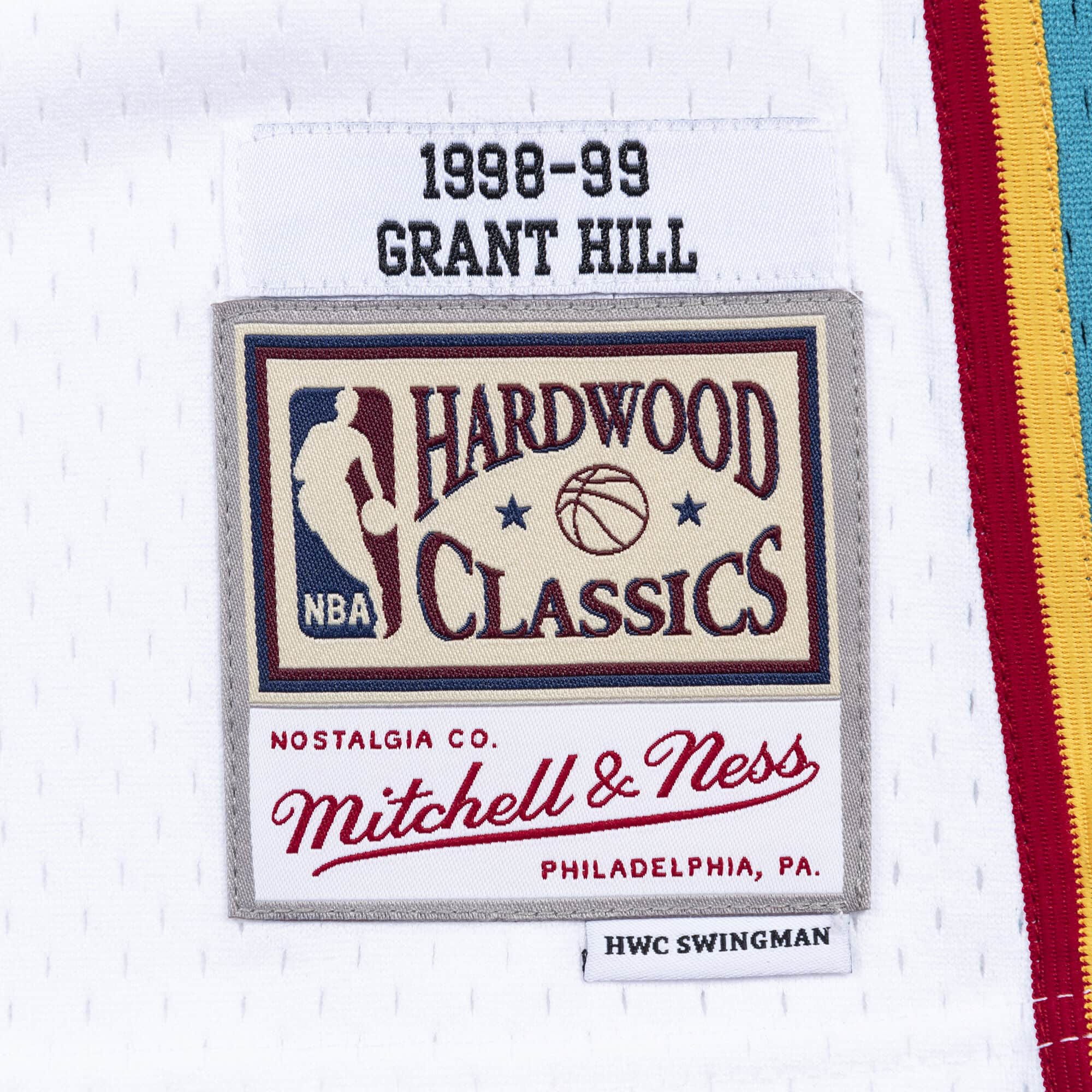 Men's Mitchell & Ness NBA Grant Hill Detroit Pistons 1998/99