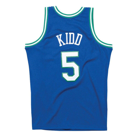 Mitchell & Ness Men's NBA Dallas Mavericks Jason Kidd  1994-95 Hardwood Classics Swingman Jersey - Blue