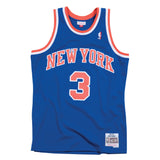 Men's Mitchell & Ness NBA John Starks New York Knicks 1991/92 Hardwood Classics Swingman Jersey - Blue