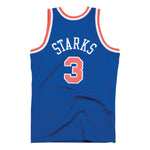 Men's Mitchell & Ness NBA John Starks New York Knicks 1991/92 Hardwood Classics Swingman Jersey - Blue