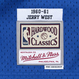 Men's Mitchell & Ness NBA Jerry West Los Angeles Lakers 1960/61 Hardwood Classics Swingman Jersey - Blue