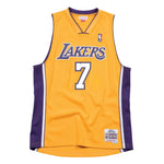 Men's Mitchell & Ness NBA Lamar Odom Los Angeles Lakers 2009/10 Hardwood Classics Swingman Jersey - Gold