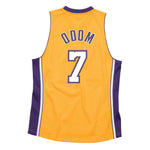 Men's Mitchell & Ness NBA Lamar Odom Los Angeles Lakers 2009/10 Hardwood Classics Swingman Jersey - Gold