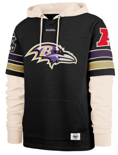 '47 NFL Baltimore Ravens Split Zone Cornerback Duo Lacer - Black/White
