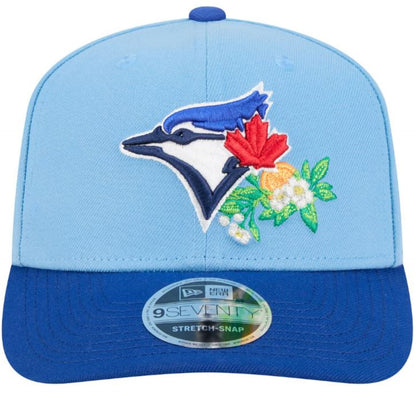 New Era MLB Toronto Blue Jays 2026 Spring Training Sidepatch 9SEVENTY Stretch-Snap Adjustable Hat - Powder Blue/Royal Blue