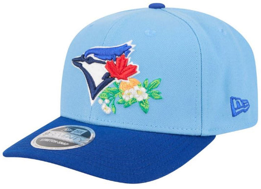 New Era MLB Toronto Blue Jays 2026 Spring Training Sidepatch 9SEVENTY Stretch-Snap Adjustable Hat - Powder Blue/Royal Blue