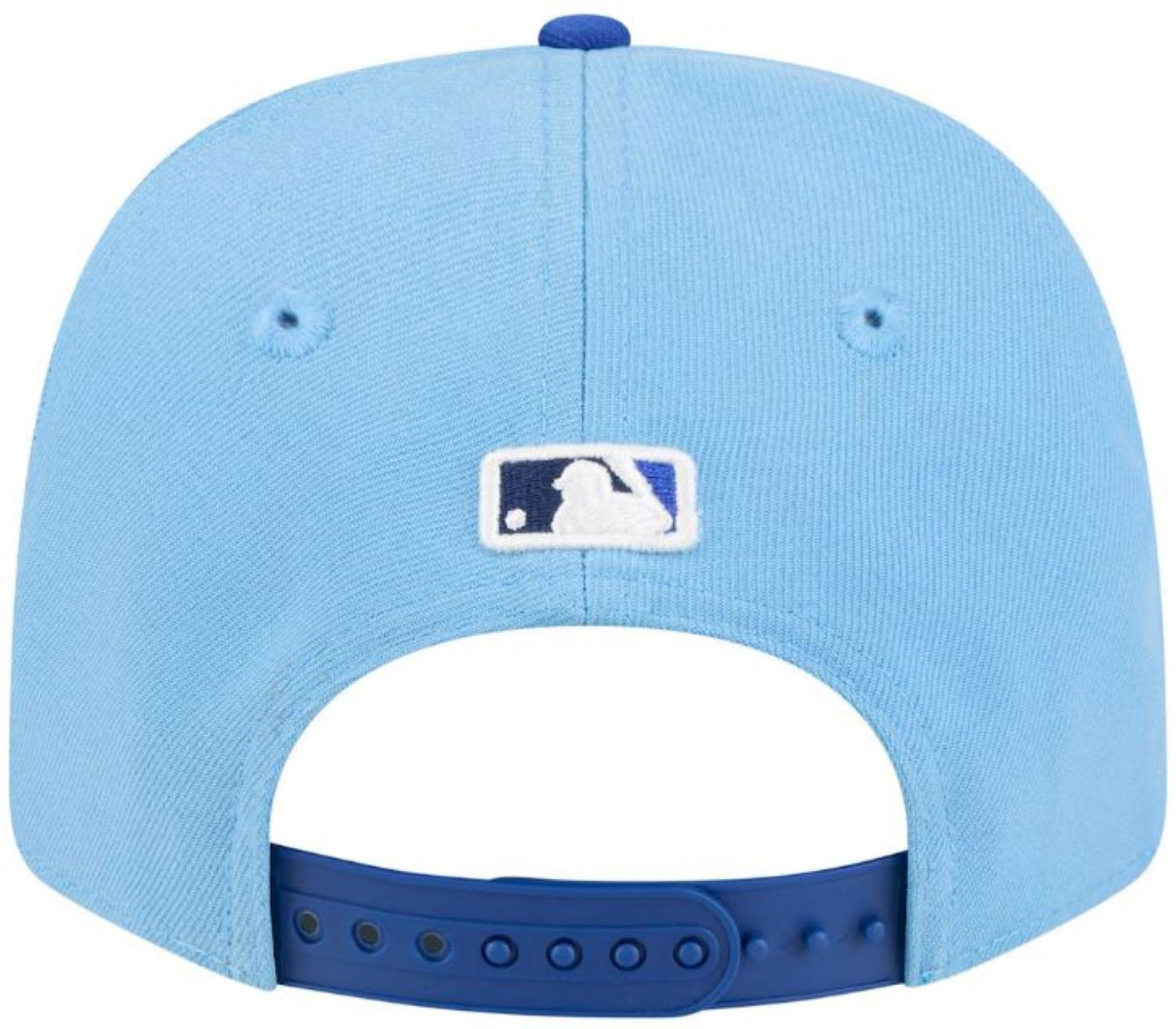 New Era MLB Toronto Blue Jays 2026 Spring Training Sidepatch 9SEVENTY Stretch-Snap Adjustable Hat - Powder Blue/Royal Blue