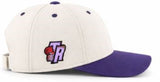 Toronto Raptors 47 Brand Sure Shot Two Tone MVP Adjustable Cap - White/Purple