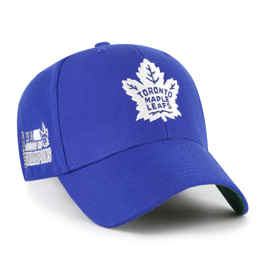 '47 MVP NHL Toronto Maple Leafs Vintage Stanley Cup Sure Shot Snapback Hat - Blue