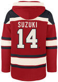 '47 NHL Montreal Canadiens Nick Suzuki Player Lacer Hoodie - Red
