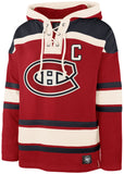 '47 NHL Montreal Canadiens Nick Suzuki Player Lacer Hoodie - Red