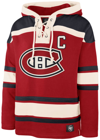 '47 NHL Montreal Canadiens Nick Suzuki Player Lacer Hoodie - Red