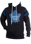 Calhoun NHL Surf & Skate Toronto Maple Leafs Mens Varsity Retro Style Pullover Hoodie - Black