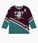 Mens Mitchell & Ness Teemu Selanne Anaheim Ducks Dark 1996 Jersey
