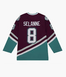 Mens Mitchell & Ness Teemu Selanne Anaheim Ducks Dark 1996 Jersey