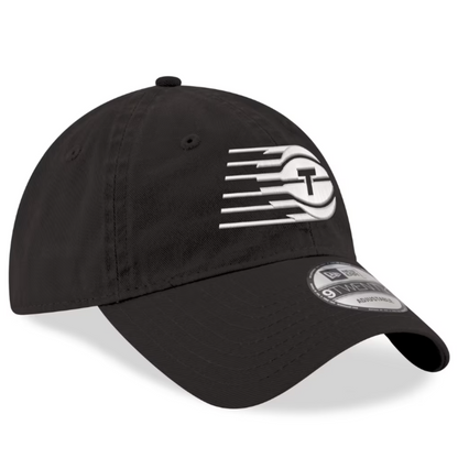 New Era 9TWENTY WNBA Toronto Tempo Adjustable Strap Hat - Black with White Logo