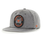 '47 NCAA Texas Longhorns Boot Path Captain RF Adjustable Snapback Hat - Grey