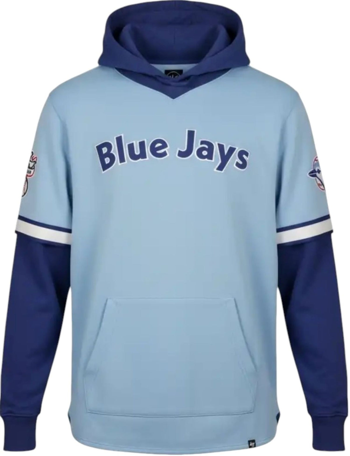 '47 MLB Toronto Blue Jays Threefold Seventies Shortstop Pullover Hoodie - Blue