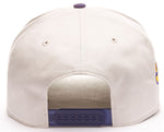 47 Hitch NCAA Louisiana State Tigers Crosstown Script Rope Adjustable Snapback Hat - Cream/Purple