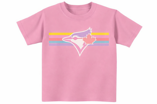 Bulletin MLB Toronto Blue Jays Infant Striped Tee - Light Pink