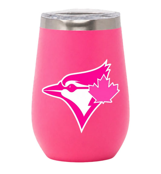 Namaka - MLB Toronto Blue Jays 2020 Pink Logo 12OZ 355mL Stainless Steel Wine Tumblers