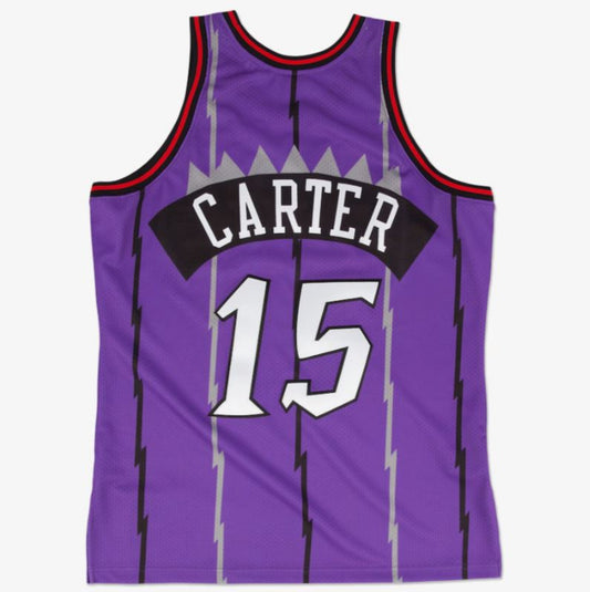 Mitchell & Ness Men's NBA Vince Carter Toronto Raptors 1998/99 AUTHENTIC Jersey - Purple