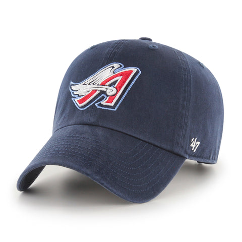 Los Angeles Angels Cooperstown '47 MLB Navy Clean Up Vintage Adjustable Cap