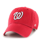 Washington Nationals '47 MLB Red Clean Up Adjustable Cap