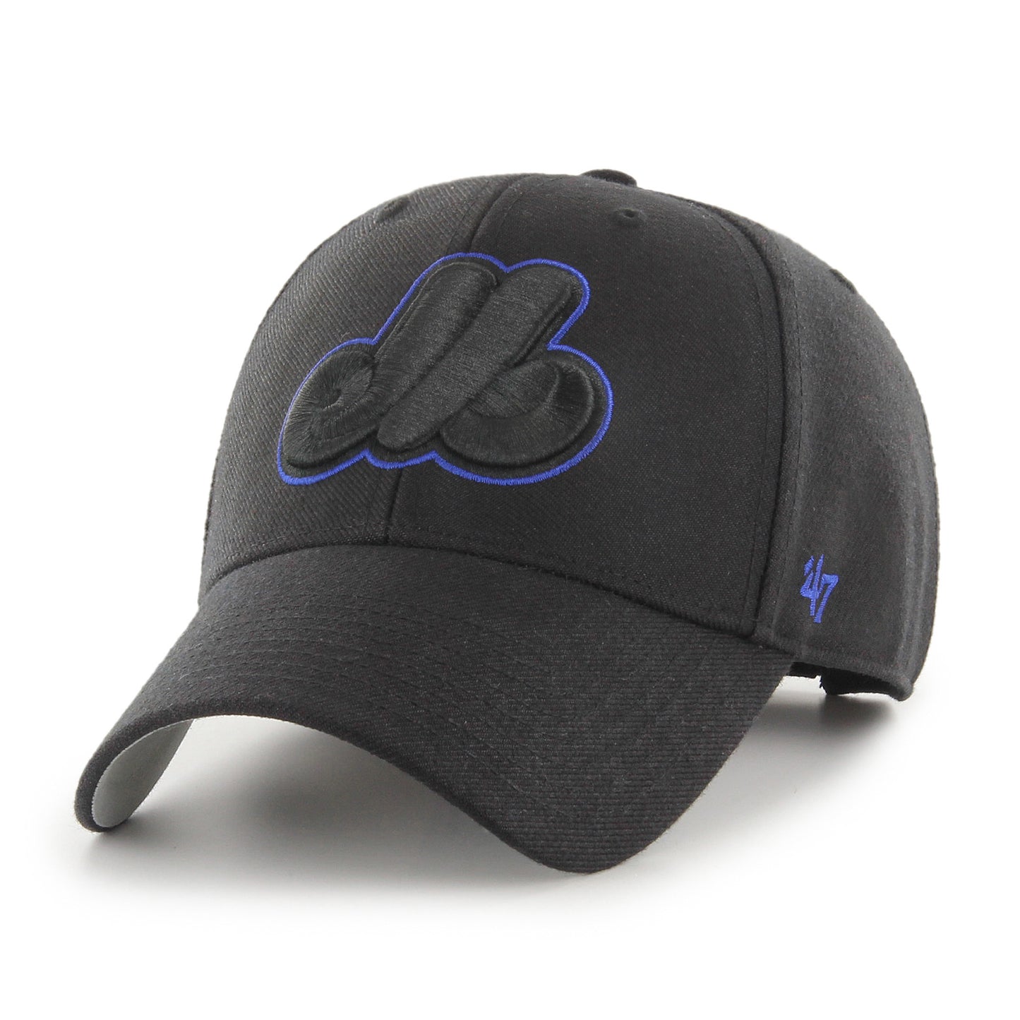 Montreal Expos '47 Cooperstown Black Blue MVP Hat | Adjustable