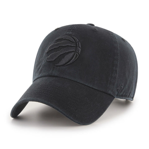 Toronto Raptors '47 NBA Black on Black Clean Up Adjustable Cap