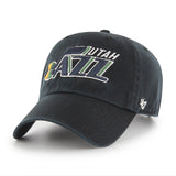 Utah Jazz '47 NBA Black Clean Up Adjustable Cap