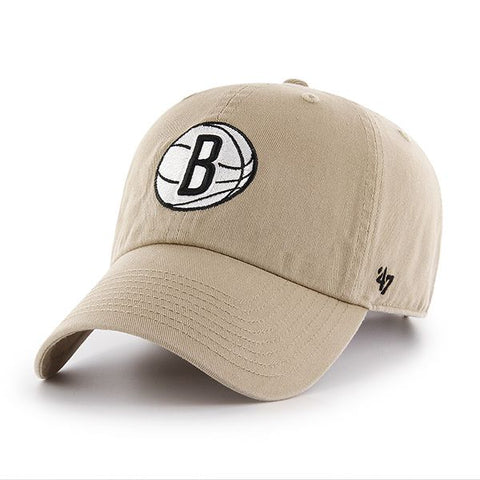 Brooklyn Nets '47 NBA Khaki Clean Up Adjustable Cap