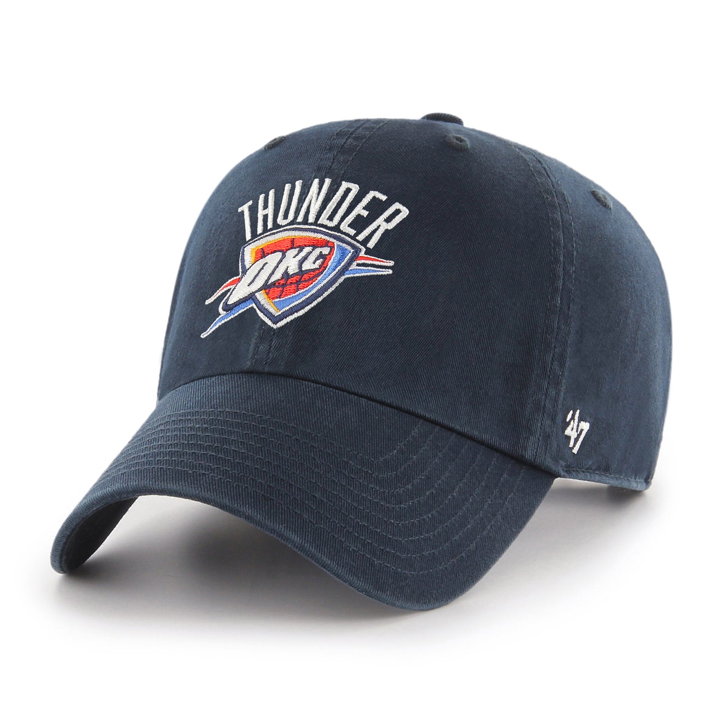 Oklahoma City Thunder '47 NBA Navy Clean Up Adjustable Cap