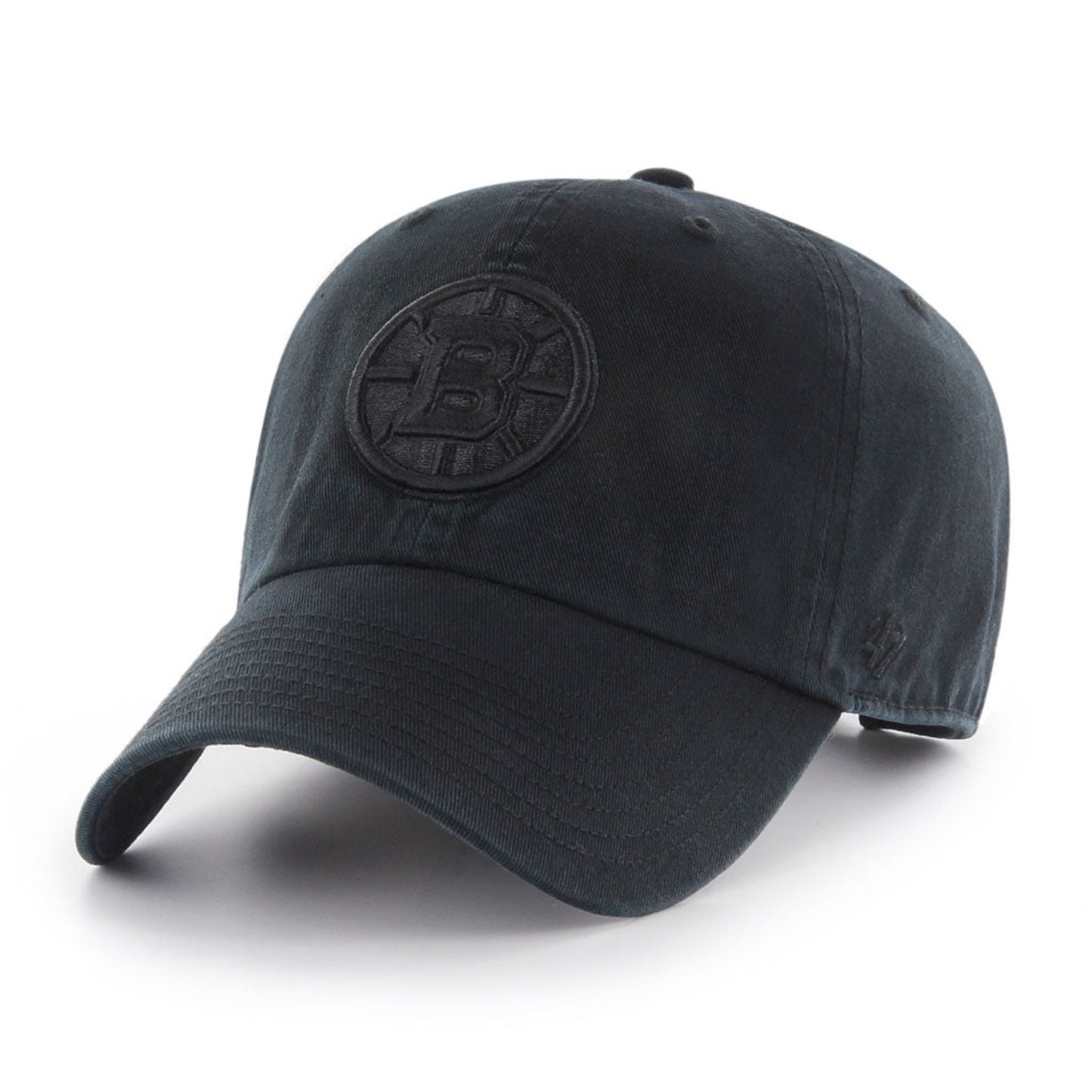 Boston Bruins '47 NHL Clean Up Adjustable Cap - Black / Black