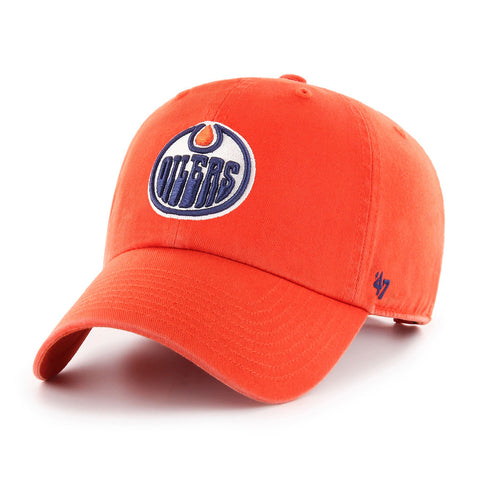 Edmonton Oilers '47 NHL Alternate Orange Clean Up Adjustable Cap
