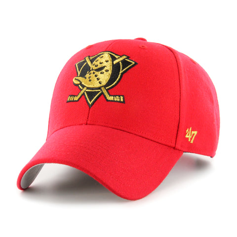 Anaheim Ducks '47 NHL MVP Lunar New Year Red and Gold Cap