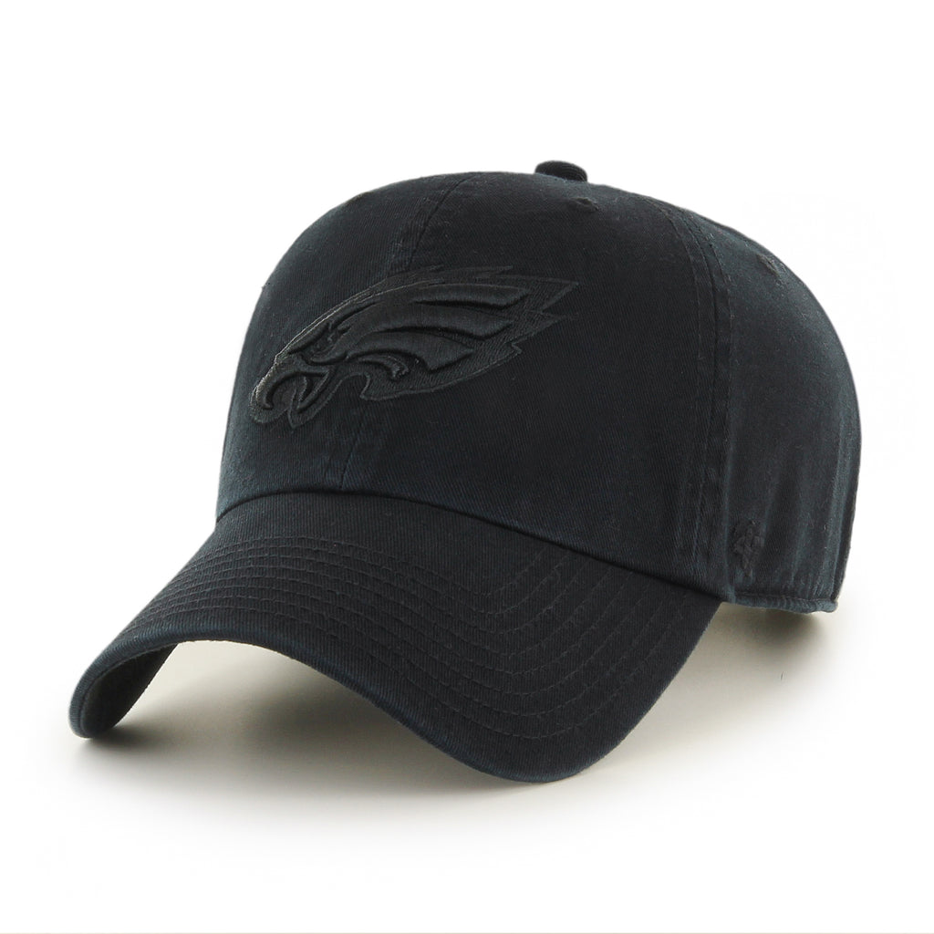 Philadelphia Eagles 47 Brand Black on Black Cleanup Adjustable Hat The Sports Collection