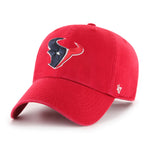 Houston Texans '47 Brand Red Cleanup Adjustable Hat