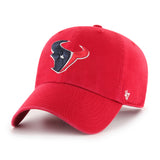 Houston Texans '47 Brand Red Cleanup Adjustable Hat