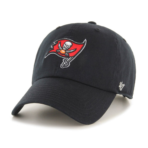 Tampa Bay Buccaneers NFL ’47 Brand Adjustable Unstructured Clean Up Black Hat